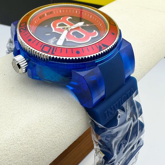 NEW INVICTA MLB BASEBALL BOSTON RED SOX WATCH QUARTZ ANATOMIC 51.5MM - Picture 6 of 9
